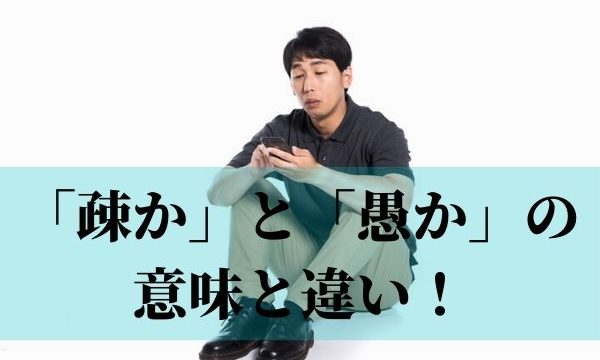 「疎か」と「愚か」の意味と違いは？例文つきで解説！【類義語・対義語】