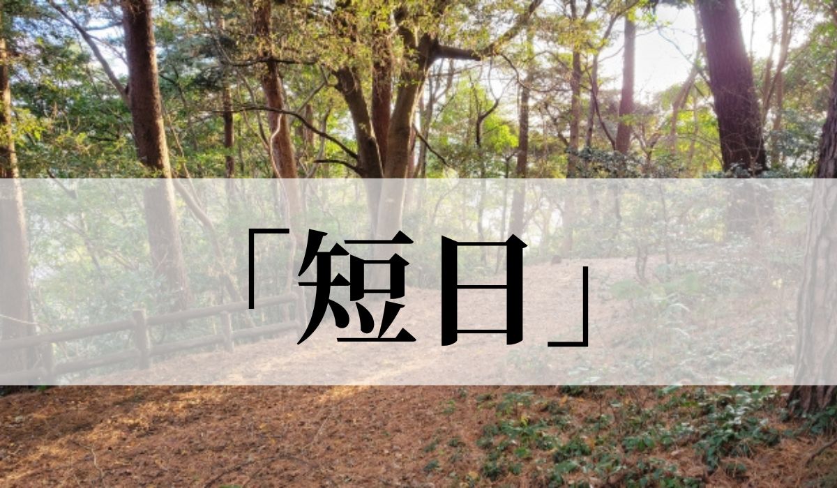 「短日」の意味と使い方！いつの季語？俳句も紹介