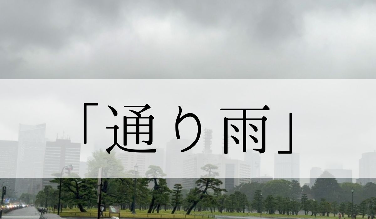 季語「通り雨」の意味とは？時期はいつ？「にわか雨」との違いや俳句も紹介　