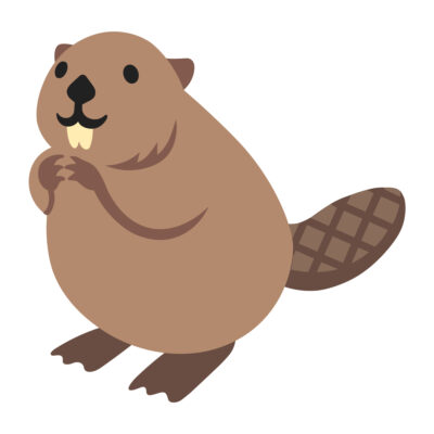 ビーバーのイラスト